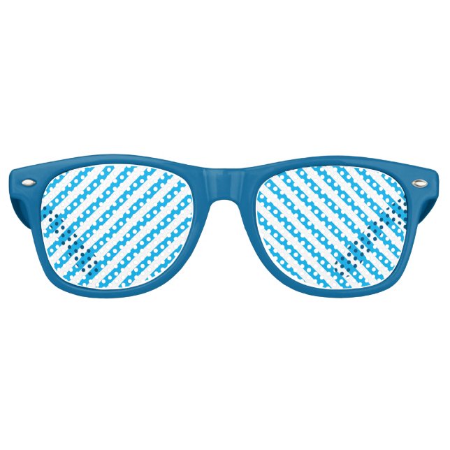 KLASSISCHES BLUE STRIPED PARTY PARTYBRILLE (Vorderseite)