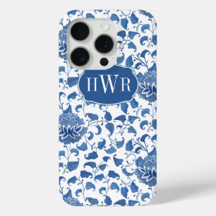 Klassisches Blue & White Antique Chinoiserie Monog Case-Mate iPhone Hülle