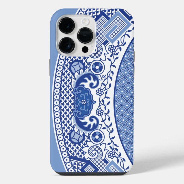 Klassisches Blue Willow iPhone / iPad Case Hülle (Rückseite)