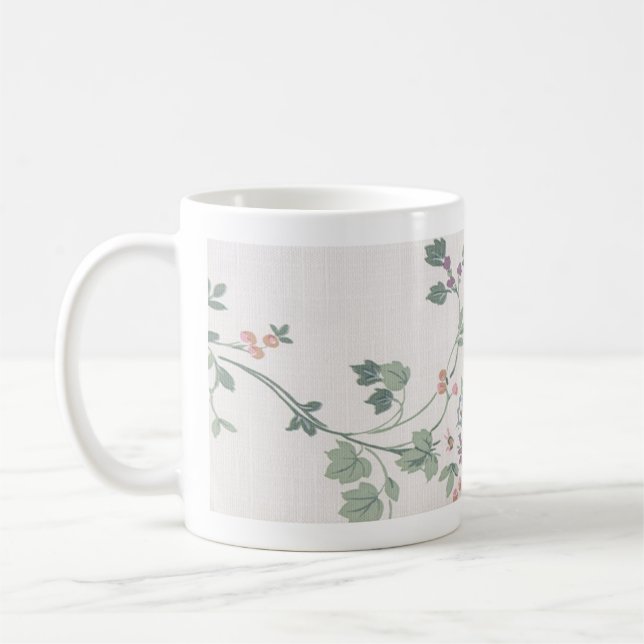 Klassisches Blumen Kaffeetasse (Links)