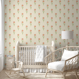 Klassisches Blumenmuster Elegantes Design Tapete