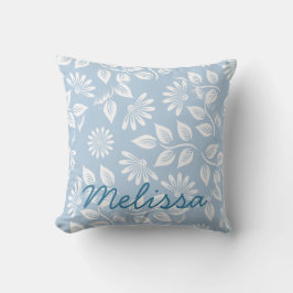 Klassisches Blumenmuster - Wählen Sie Ihre Farbe!  Kissen