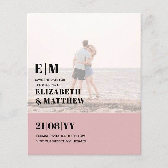 Klassisches BOLD-FOTO OVERLAY Speichern Sie den DA Flyer (Vorne)