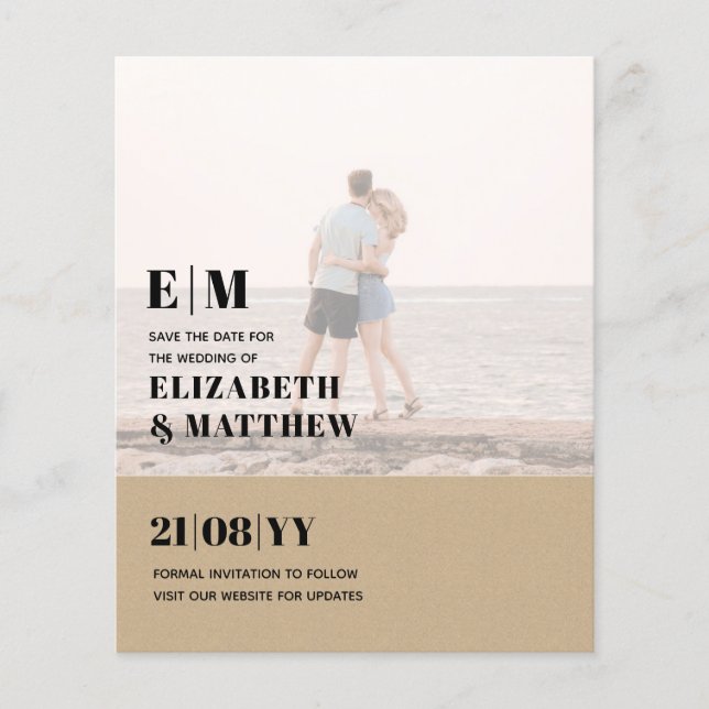 Klassisches BOLD-FOTO OVERLAY Speichern Sie den DA Flyer (Vorne)