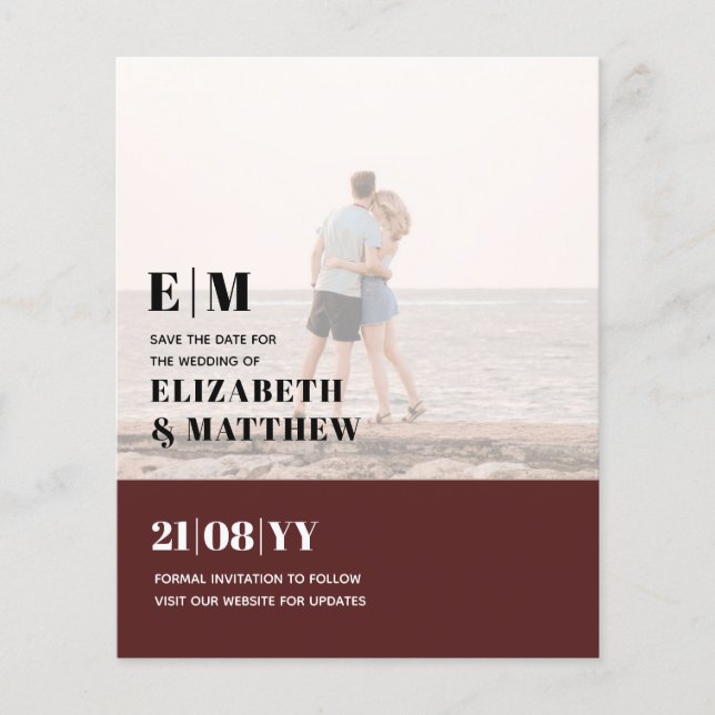 Klassisches BOLD-FOTO OVERLAY Speichern Sie den DA Flyer (Vorne)