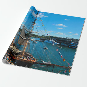 Klassisches Boote Festival in Montreal Geschenkpapier