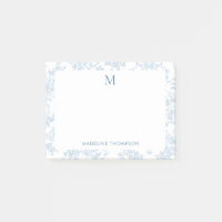 Klassisches botanisches Toile-Monogramm Französisc