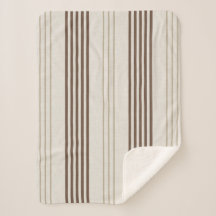 Klassisches Braun-Beige-Ticking-Streifenmuster