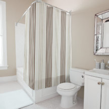 Klassisches braunes Beige-Ticking-Streifenmuster