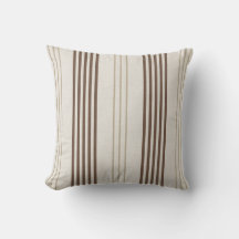 Klassisches braunes Beige-Ticking-Streifenmuster