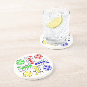 Klassisches Brettspiel Ludo Untersetzer