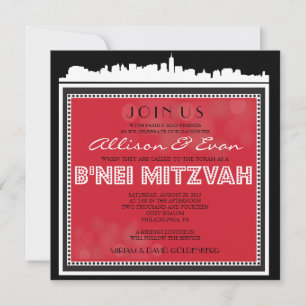 KLASSISCHES BROADWAY-B'NEI MITZVAH EINLADUNG