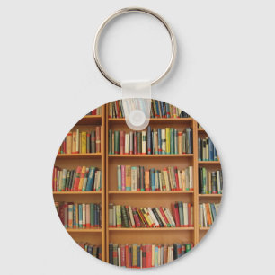 Klassisches Bücherregal-Muster, Bücherregal, Büche Schlüsselanhänger