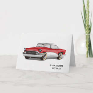 Klassisches Buick-Automobil zum Geburtstag Karte