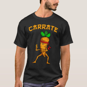 Klassisches Carrate Karotten Wortspiel Karate Trai T-Shirt