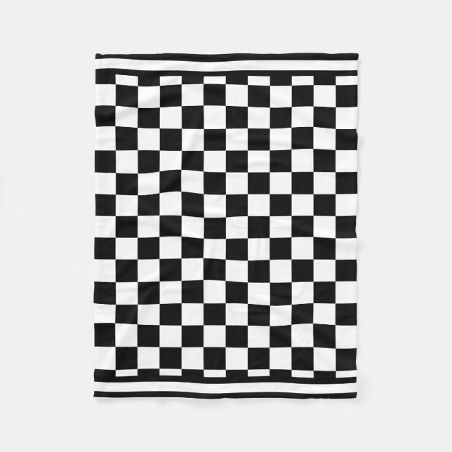 Klassisches Checkered blute ich, den Fleecedecke (Vorderseite)