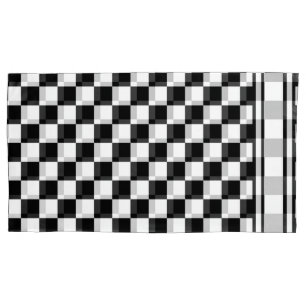 Klassisches Checkered blute ich, den Kissenbezug