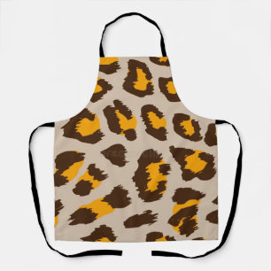 Klassisches Cheetah-Druckmuster-Küchenschürze Schürze