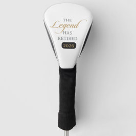 Klassisches Chic Kalligrafie Die Legende Hat Sich Golf Headcover
