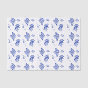 Klassisches Chinoiserie Chic Blumenmuster Seidenpapier