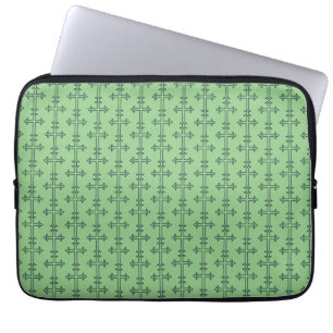 Klassisches christliches Kreuz Minimalistische Kun Laptopschutzhülle