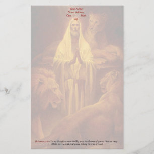 Klassisches christliches stationäres - Thron von Briefpapier
