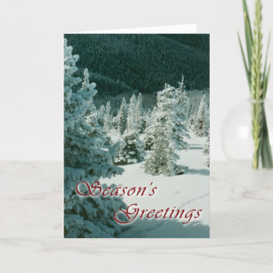Klassisches Colorado-Weihnachten Feiertagskarte