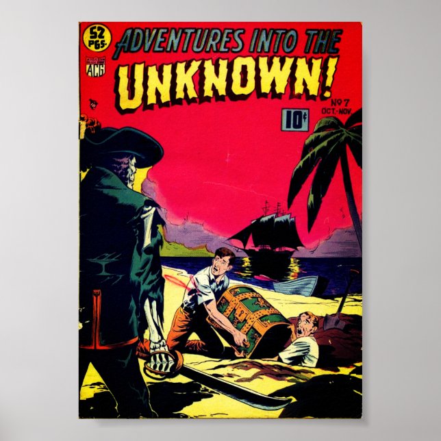 Klassisches Comic Poster (Vorne)