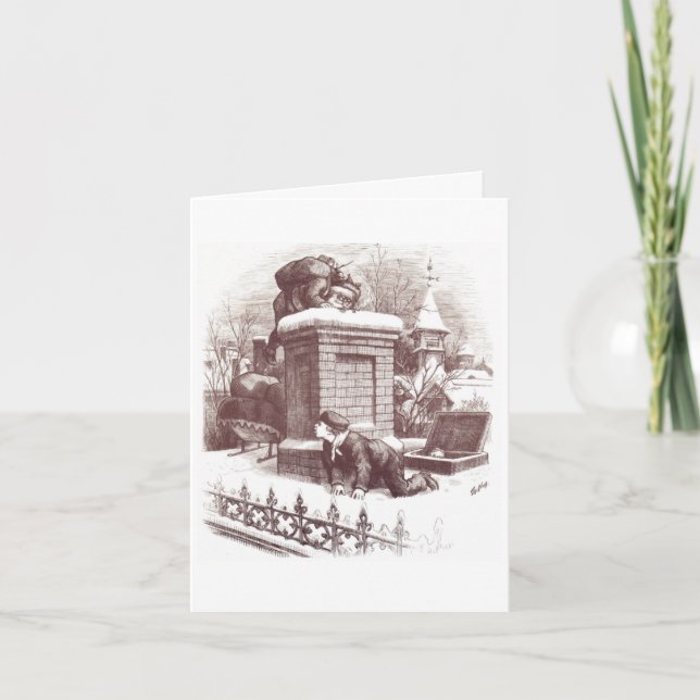 Klassisches Comic Strip Weihnachtskarte Feiertagskarte (Vorderseite)