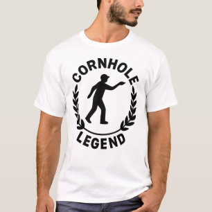 Klassisches Cornhole-Legende-Emblem T-Shirt
