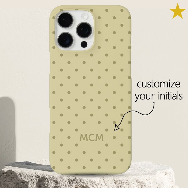 Klassisches Cremiges Beige Benutzerdefiniertes Mon Case-Mate iPhone Hülle (Von Creator hochgeladen)