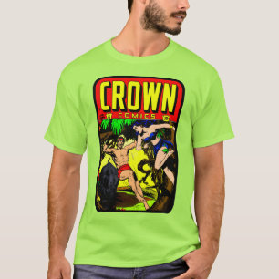 Klassisches Crown Comics T-Shirt aus den 1940er Ja