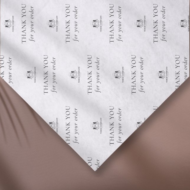 Klassisches Danke Diagonal Firmenlogo Seidenpapier (Von Creator hochgeladen)