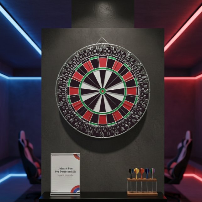 Klassisches Dartboard-Pfeilmuster-Spiel-Design Dartscheibe (Von Creator hochgeladen)