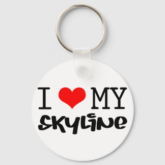 Klassisches Design "I Liebe My Skyline" Schlüsselanhänger