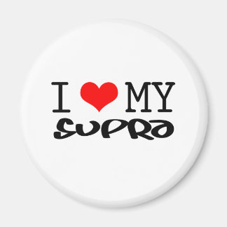 Klassisches Design "I Liebe My Supra" Magnet