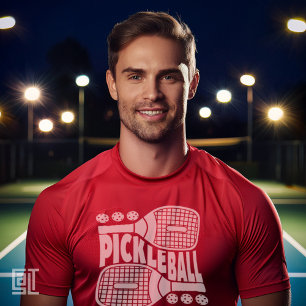 Klassisches Design von Pickleball & Paddle T-Shirt