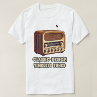 Klassisches Design, zeitlose Melodien. Retro-Radio T-Shirt