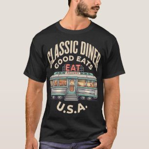 Klassisches Diner Vintage Roadside Americana Retro T-Shirt