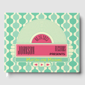 Klassisches Diners-Jukebox-Hochzeitsgästebuch aus Gästebuch