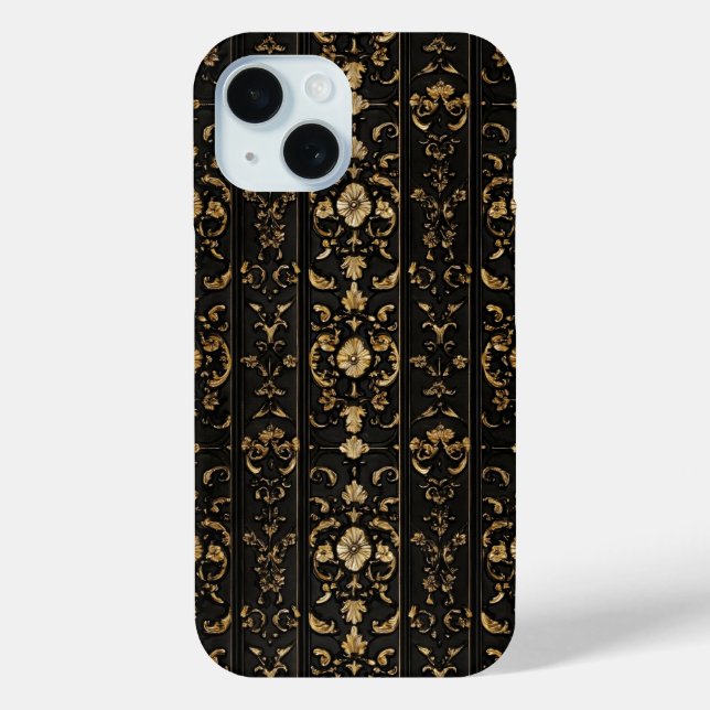 Klassisches dunkles elegantes Muster Case-Mate iPhone Hülle (Rückseite)