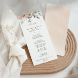 Klassisches Dusty Pink Rose Dinner Menu Menükarte<br><div class="desc">Diese klassisch rosafarbene Rosa-Rosa-Dinner-Karte ist perfekt für eine rustikale Hochzeit. Das Design zeichnet sich durch elegante Aquarelltöne,  rosa rosa Rosen und grünes Blattwerk aus,  das sich perfekt in wunderschöne Bouquets zusammensetzt. Dieses Menü kann für Hochzeitsempfang,  Probe Dinner,  Brautparty oder jede Veranstaltung verwendet werden.</div>