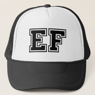 Klassisches "E-F" Monogramm Truckerkappe