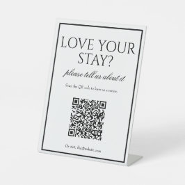 Klassisches einfaches QR Code-Prüftabellenzeichen Sockelschild