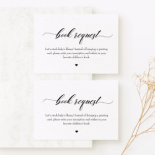 Klassisches Eleganbuch für Babyaufkleber Mitteilungskarte