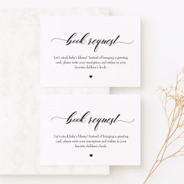 Klassisches Eleganbuch für Babyaufkleber Mitteilungskarte