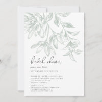 Klassisches Elegant Line Gezeichnet florales Braut