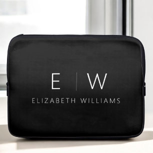 Klassisches Elegant Moderner Minimalistischer Mono Laptopschutzhülle