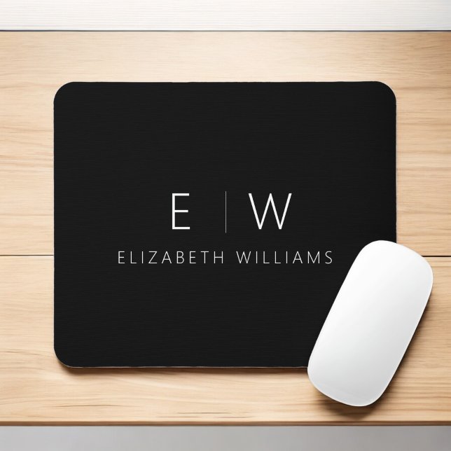 Klassisches Elegant Moderner Minimalistischer Mono Mousepad (Von Creator hochgeladen)