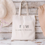 Klassisches Elegant Moderner Minimalistischer Mono Tragetasche<br><div class="desc">Mit unserer klassischen eleganten, modernen Minimalistischen Monogram Tote Bag stärken Sie Ihren Stil. Diese vielseitige Tasche verbindet zeitlose Eleganz mit zeitgenössischem Minimalismus und macht sie zu einem unverzichtbaren Accessoire für jeden Anlass. Diese Tasche ist mit viel Liebe zum Detail entworfen worden und ist mehr als nur ein praktisches Accessoire; sie...</div>